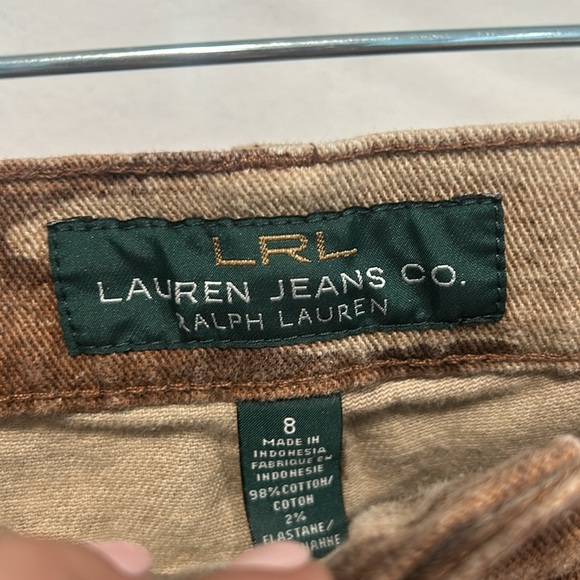 Ralph Lauren Brown Patterned bohemian brown Aztec Skinny Pants women’s 8 - Picture 3 of 5